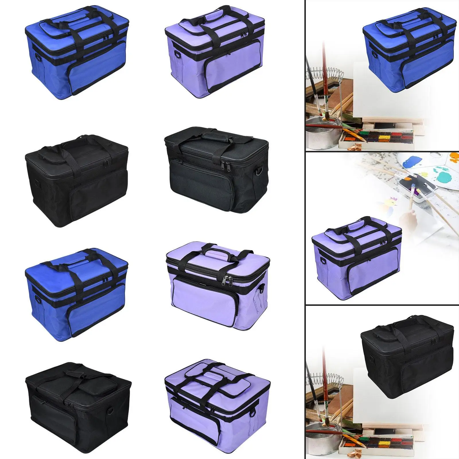 Art Storage Bag Tote Drawing Tool Organizer for Palette Brushes Paints