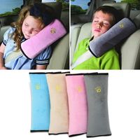 Universal Kid Car Pillows Head Protector Adjustable Car Seat Belt Pillow Auto Safety Plush Cover Seat Belt Shoulder Cushion