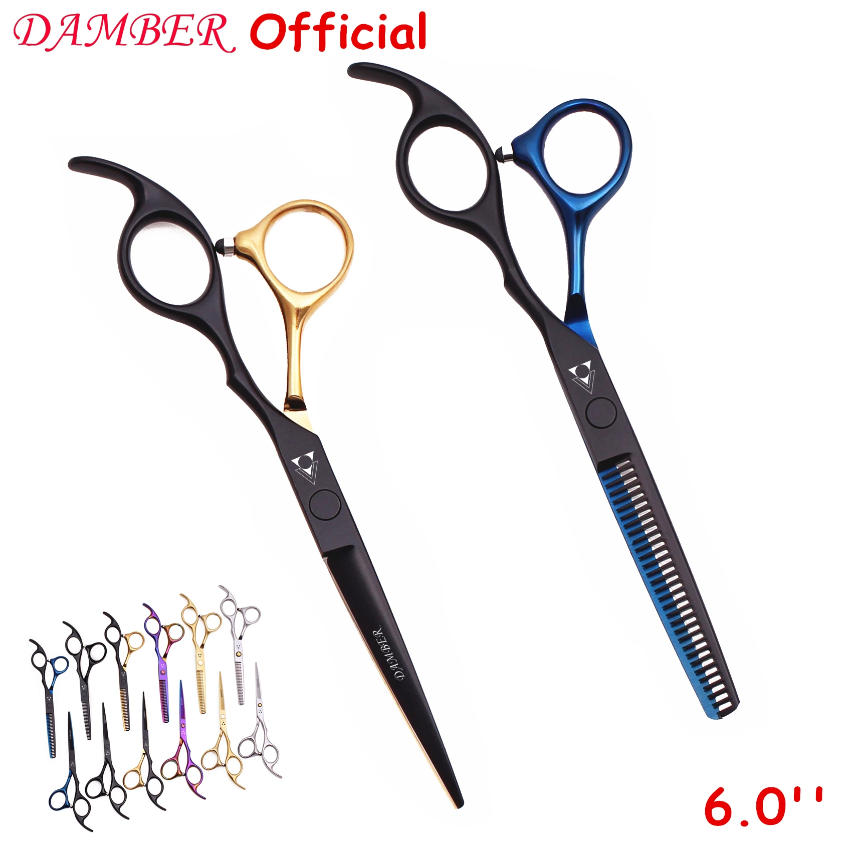 Hair Scissors 5.5 6.0 Professional Hairdressing Scissors Thinning Barber Scissor Set Hair Cutting Scissors 440C Japan Steel 888#