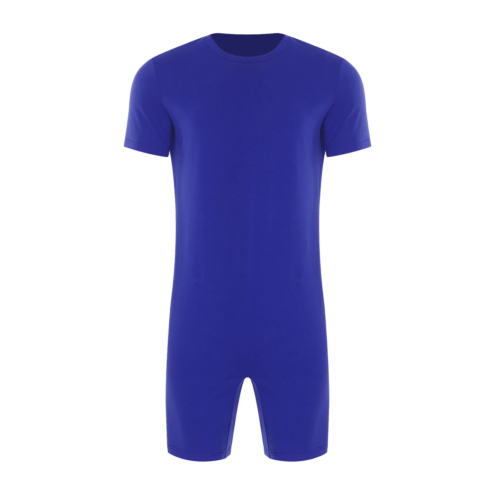 Adult Unisex Anti-Strip Adaptive Jumpsuit Elderly Special Needs Patients Clothes Short Sleeve Short Zipper One-piece Rompers