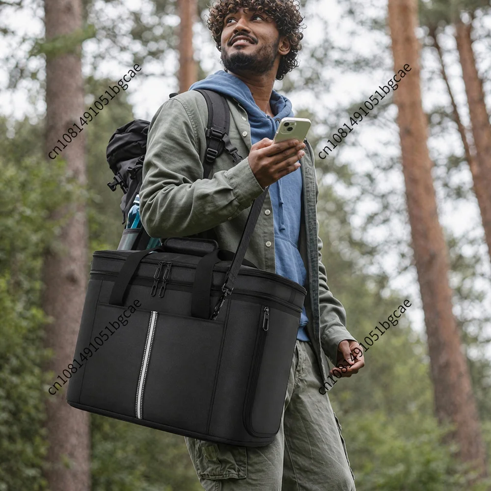 Portable Power Station Storage Bag for Ecoflow Delta 3 Max Or Max Plus Shockproof Crossbody Travel Bag for Road Trip & Emergency