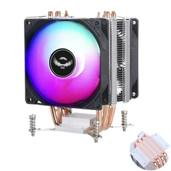 CPU Cooler 4 Heat Pipes Copper Tube 3/4Pin PWM PC Quiet For Intel LGA 2011 90mm Cooling Fan Screw Fixation Server X79 X99 E3 E5