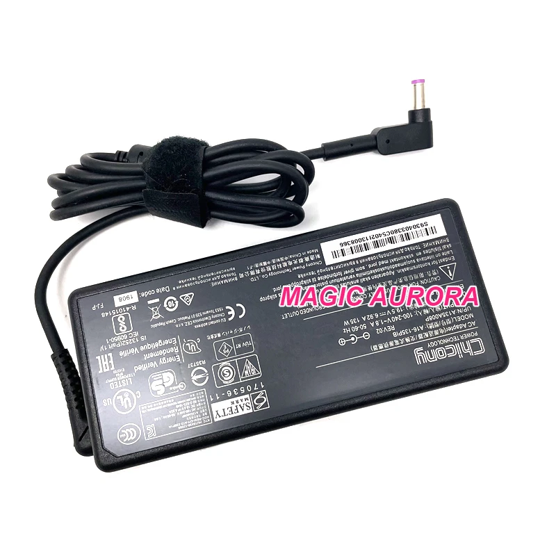 Imagem -06 - Adaptador de Carregador para Acer Chicony Nitro An51554 An515-55 An515-53 N20c1 N20c2 N18c3 Series Laptop 19.5v 6.92a A16135pib 135w