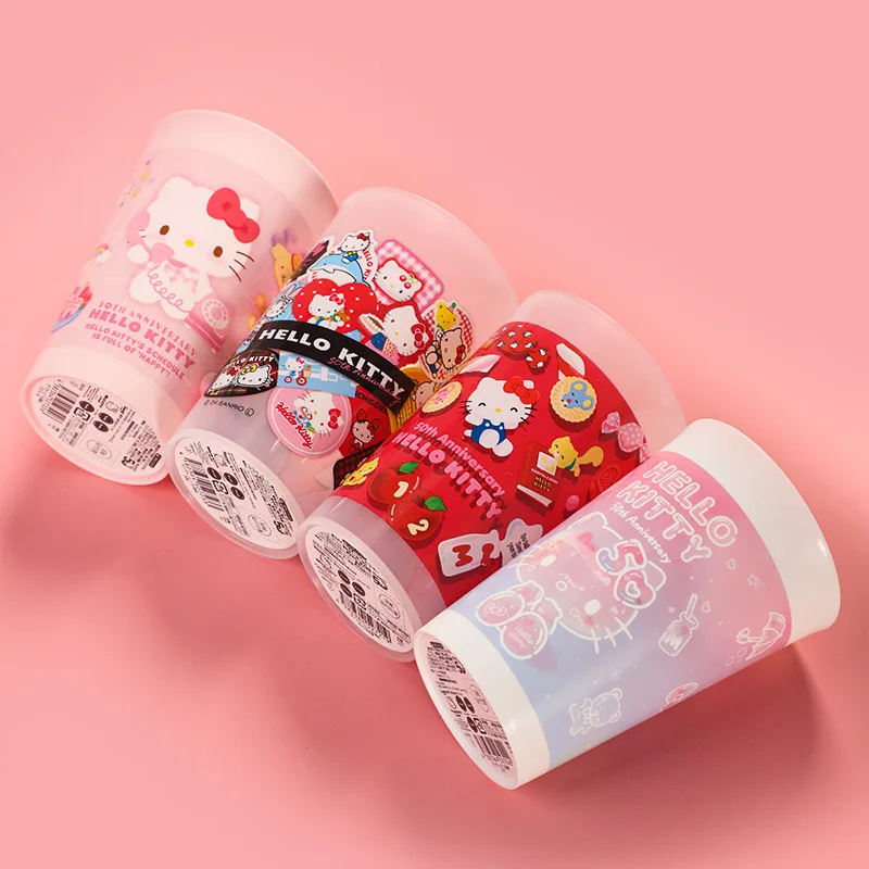 450Ml Schattige Sanrio Hello Kitty Cartoon Gorgle Cup Kinderen Drink Cup Multifunctionele Cup Grote Capaciteit Waterfles Kinderen Cadeau