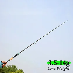 Lure Fishing Rods 1.8m 2.1m Carbon Spinning Baitcasting Travel Rod Bait Weight 3.5g-14g ML Ultralight Fast Pole for Pike Trout
