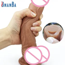 7/8 Inch Huge Realistic Dildo Soft Silicone Penis Dong with Suction Cup for Women Masturbation Lesbain Sex Toy Skin Feeling Dick