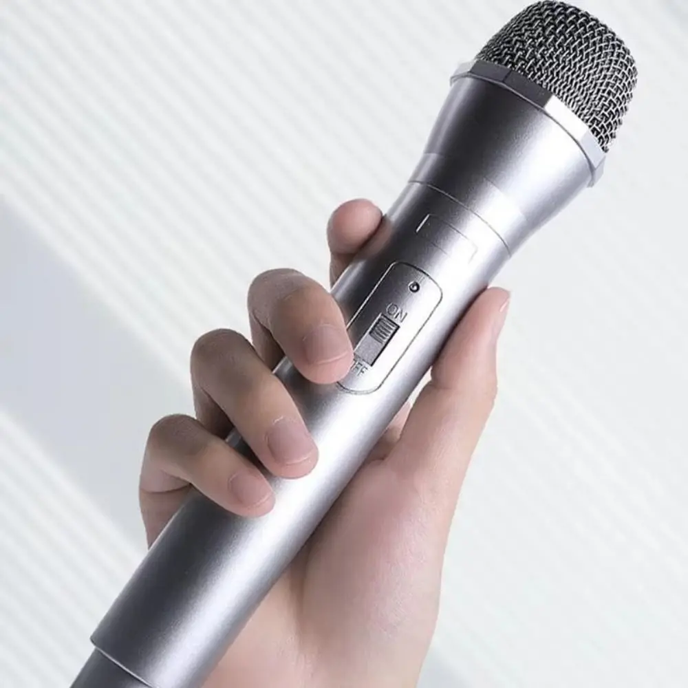 Realistic Prop Microphone Singing Practice Artificial Fake Prop Mic Highly Simulated Plastic Microphone For Karaoke