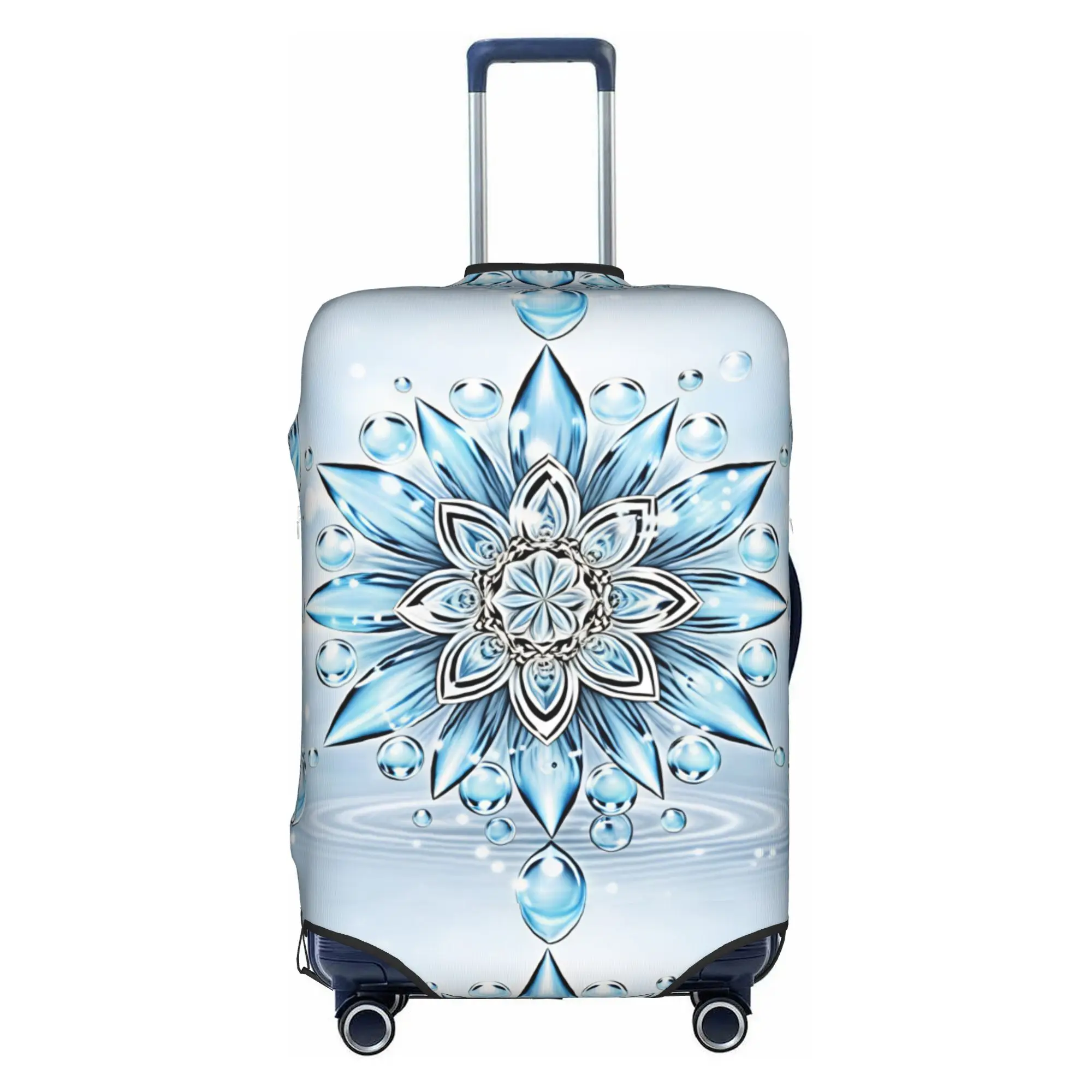 Fashion Luxury High 3D Floral Luggage Cover Protector Elastic Fashion Trend 3D Flowers Travel Suitcase Covers