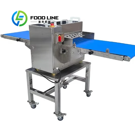 Automatique Raw Chicken Breast Fresh Meat Slicer Machine Parallel Beef Meat Slice Cutter Machine customize