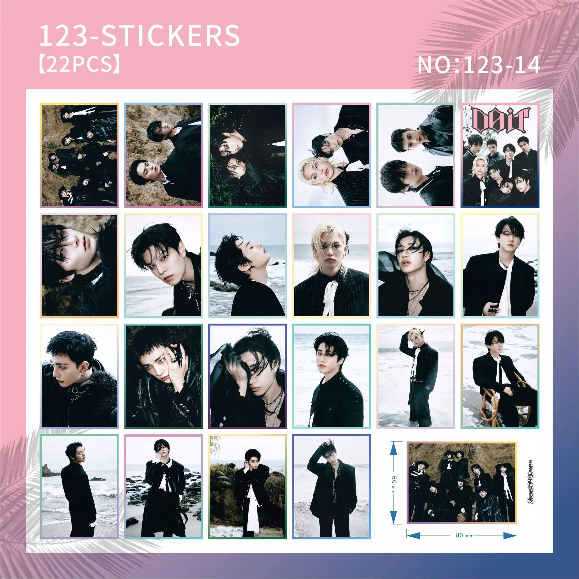 هدية السنة الجديدة ملصقات SKZOO الضالة للأطفال 22 ملصقات K-Pop عالية الوضوح ملصقات أمتعة مقاومة للماء ملصقات مربعة لـ Journa