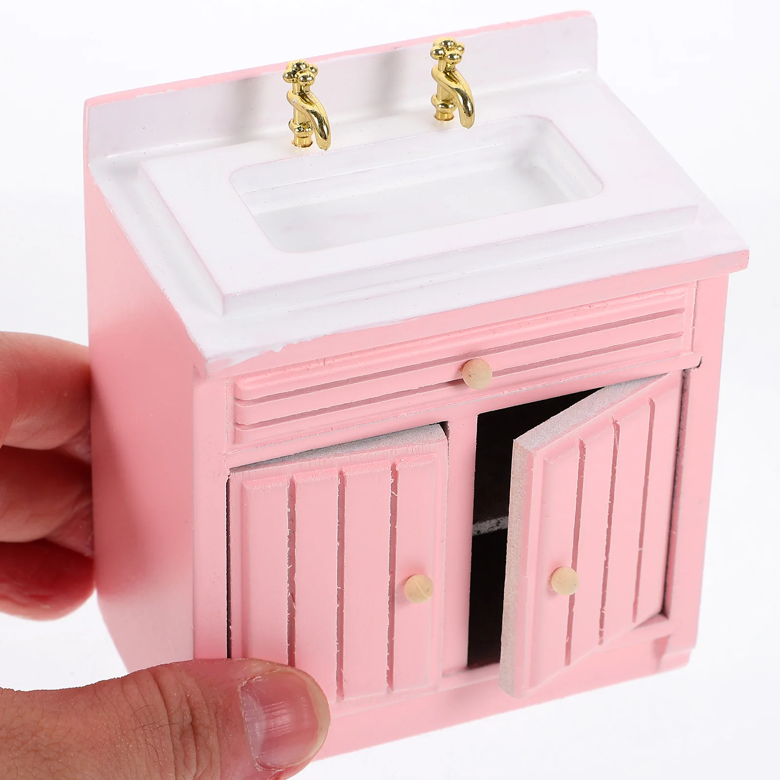 Mini Kitchen Accessories 1/12 Scale Dollhouse Furniture Warmers Wash Basin Scene Prop Supply Set Washing Stove Models