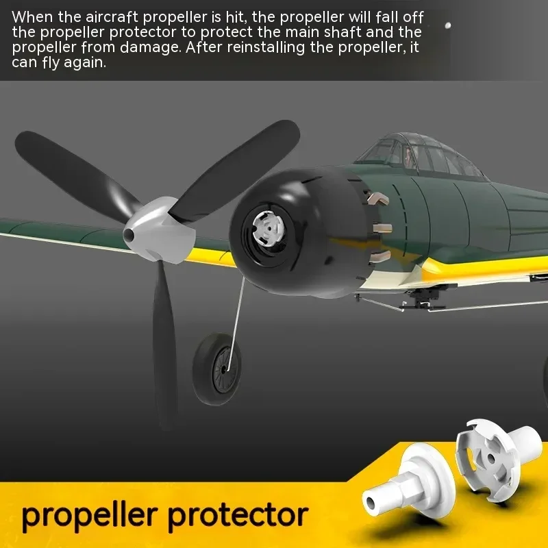 Orlando modelo Zero Fighter, Avión de cuatro canales, un botón, caída con retorno de baja potencia, espuma Epp resistente a caídas