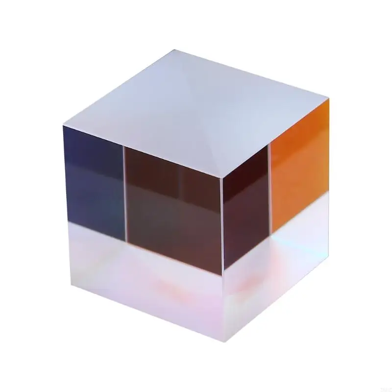 

T8UC Portable Square Cube Prism Crystal Prism Optical Glass Used for Physics Teaching