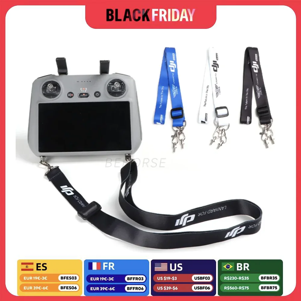 Universal Lanyard For DJI RC/RC 2 Neck Strap For DJI Neo/Air 3S/Air 3/Mini 4 Pro/Mini 3 Pro Remote Controller Drone Accessories