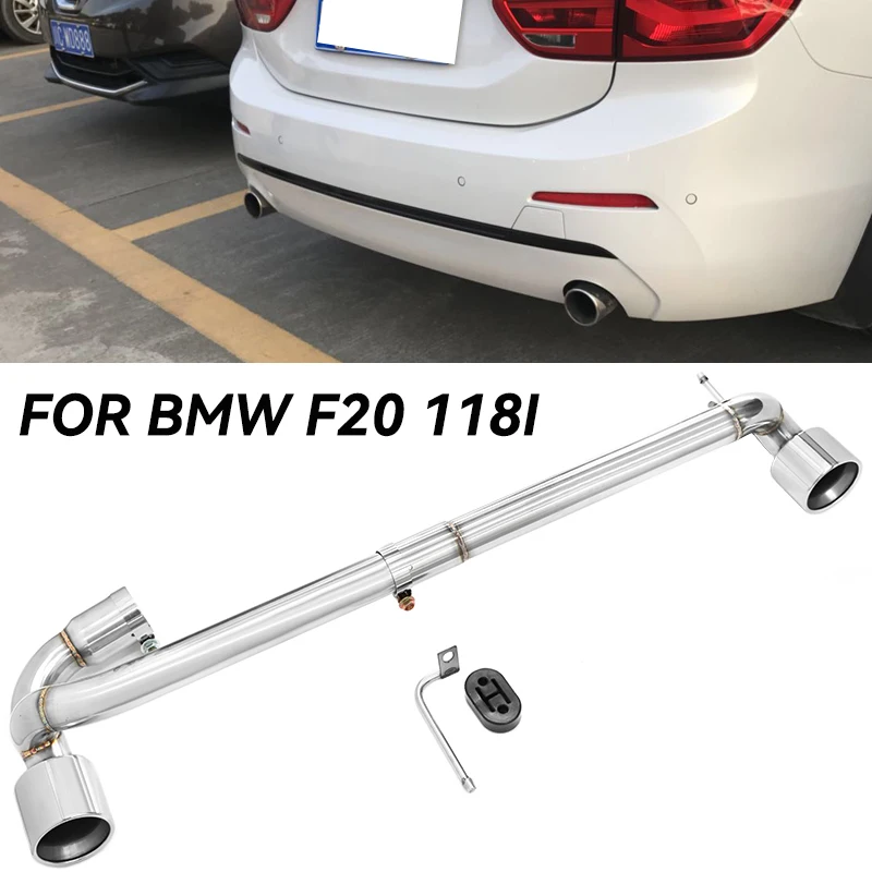 

Car Single Exhaust Tip For BMW F20 118i 2013-2016 M Sport Up Dual Twins Muffler Tip Stainless Steel Exhaust Pipe Exhaust Pipe