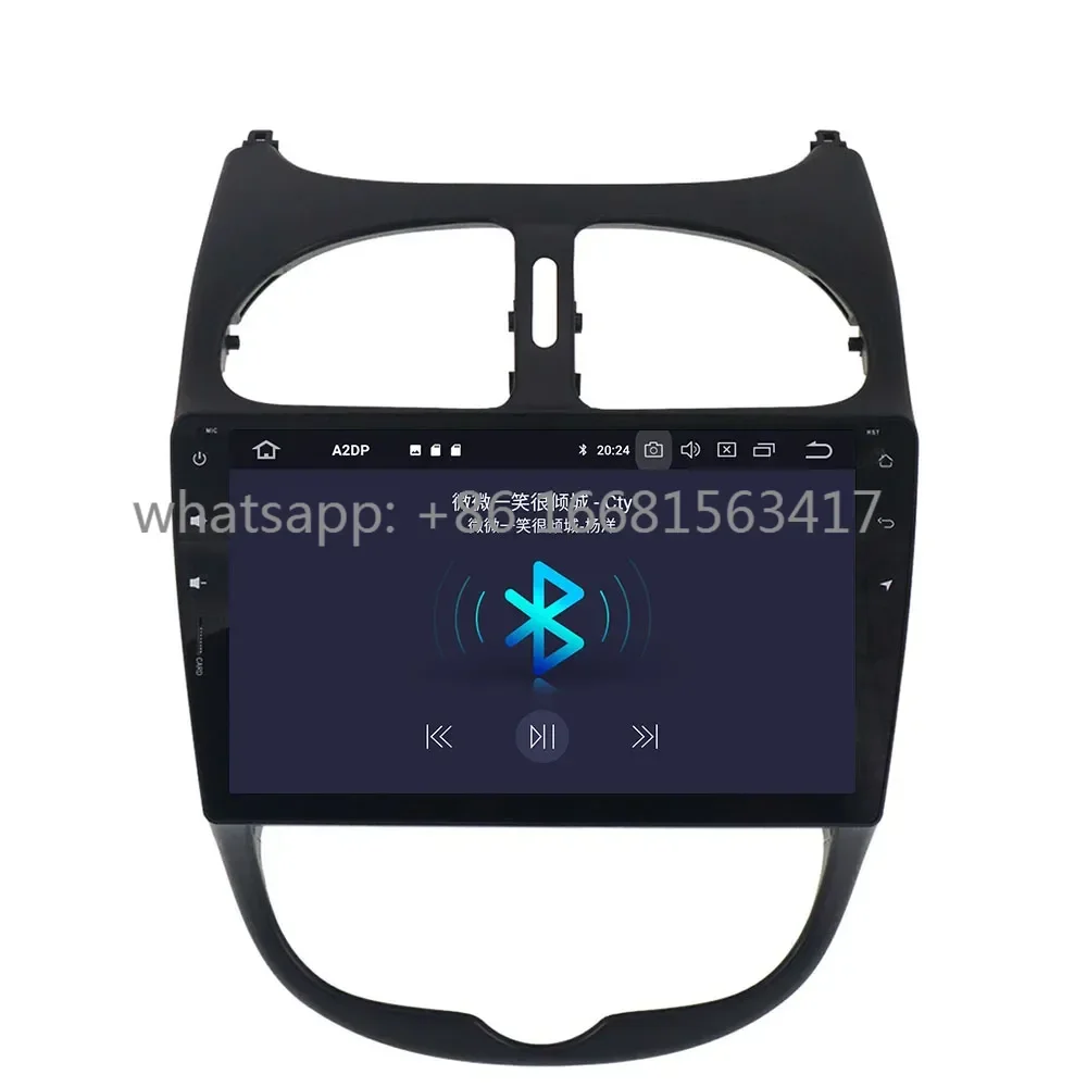 Android 10 2+16G Car GPS Navigation For Peugeot 206 2000-2016 Auto Stereo Head Unit Multimedia Player Radio Tape Recorder