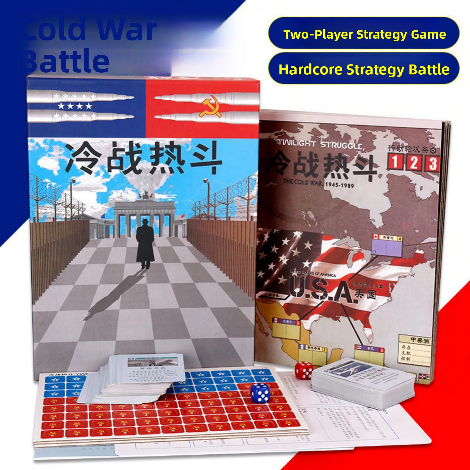 cold-war-hot-combat-tabletop-card-game-dual-player-strategy-interactive-dawn-to-dusk-standoff-us-vs-ussr-dominance
