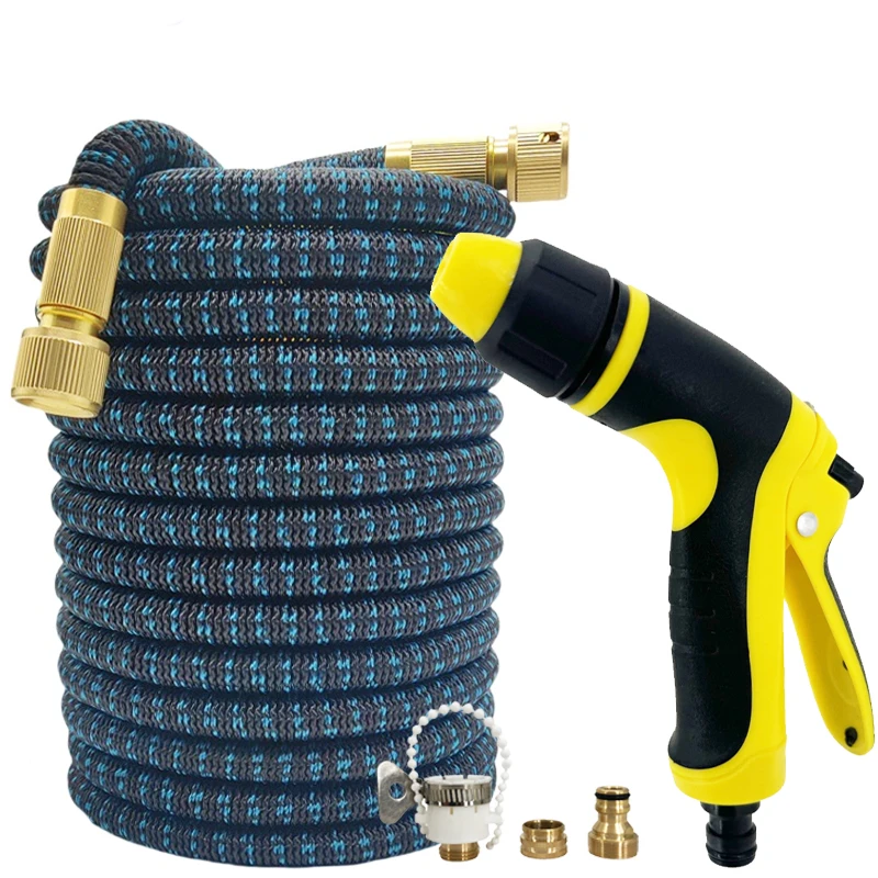 

Многорежимный садовый водяной пистолет высокого давления, расширяемый волшебный шланг с соединением водопроводной трубы, бытовой спринклерный инструмент для мойки автомобилей
