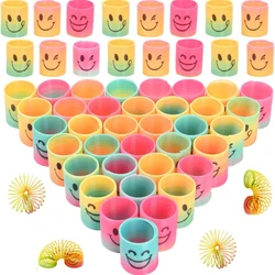 12PCS Rainbow Magic Springs Circle Toys Children Birthday Party Favors Giveaway Souvenir Kindergarten Guest Bulk Gift Kid Prizes