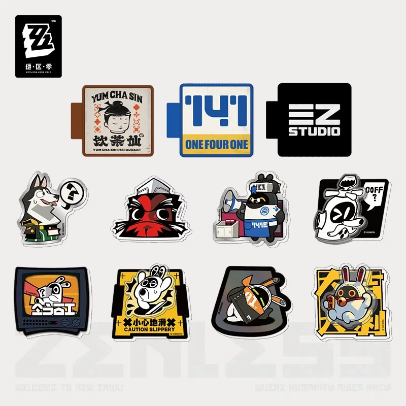 Sunsyea Zenless Zone Zero Official Merch miHoYo Original JZ LDYX Fridge Magnet