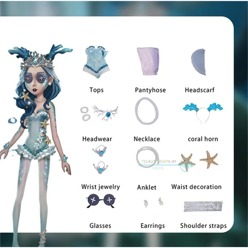 فيونا جيلمان أزياء تنكرية للعبة الهوية على شكل حرف V كاهنة كوسبلاي مثير بدلة سباحة للحفلات أنيمي زي كرنفال الهالوين