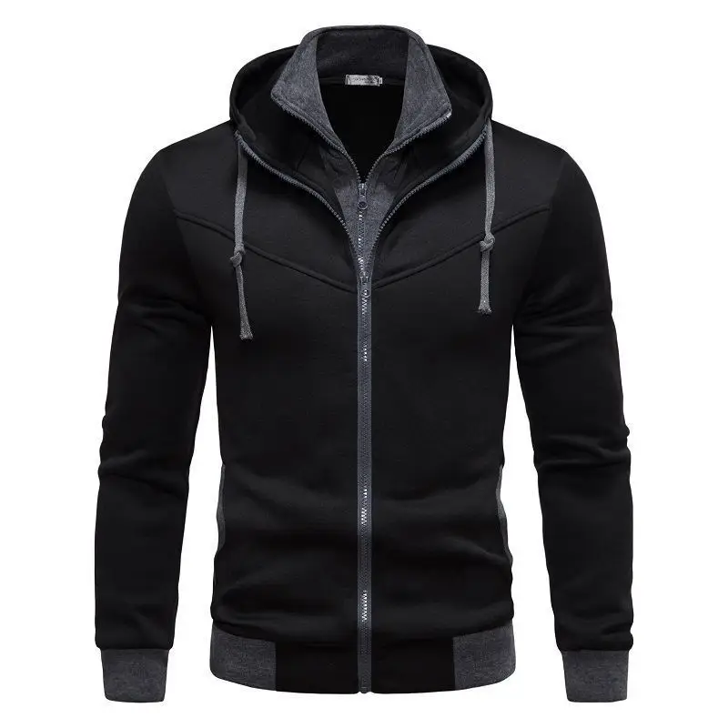 

Prowow Autumn Winter Mens Jacket Fashion Zipper Hooded Coat Casual Versatile High Quality Tops Sweatshir Daily Commuting Clothes