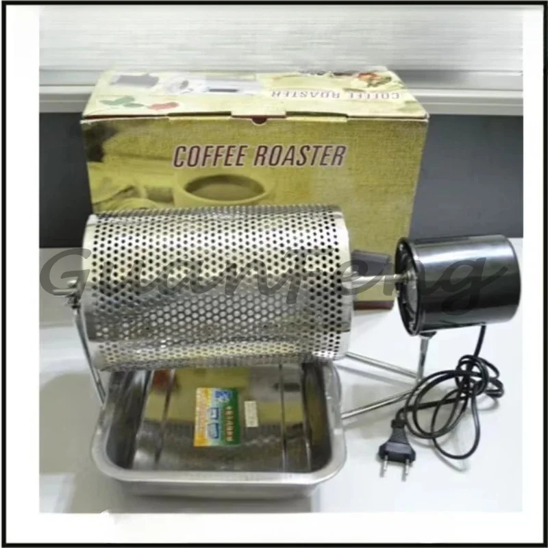 Small Home Coffee Bean Roaster 300-500g Batch Capacity Visible Window DIY Coffee Roasting Equipment