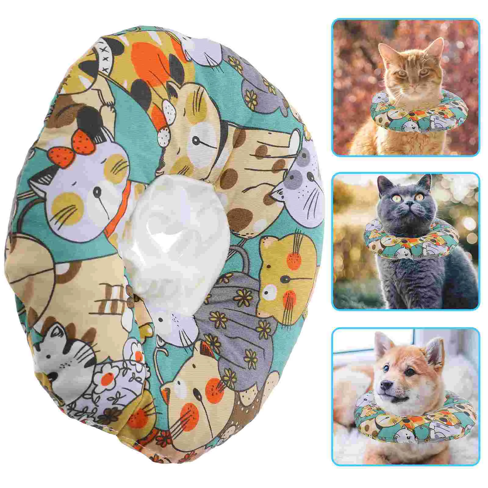 after Surgery Pet Collar Comfortable Cat Recovery Portable Collars Dog Donut Puppy