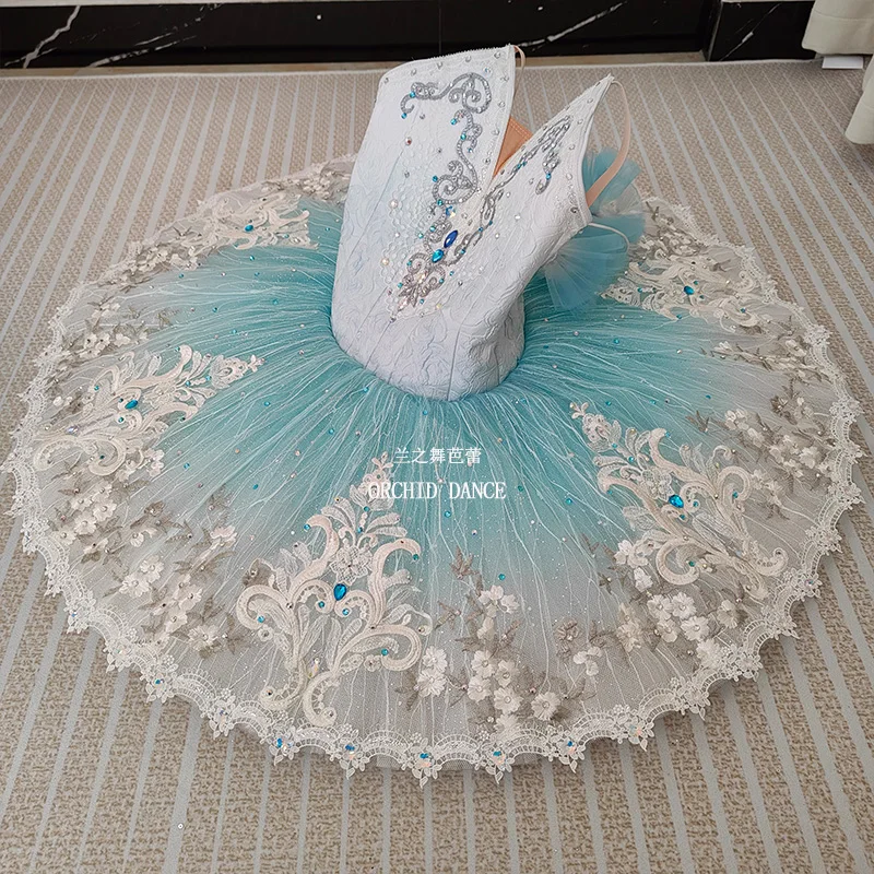 BT01211 taille personnalisée professionnelle couleur personnalisée enfants filles femmes adultes bleu Ballet Tutu Costumes