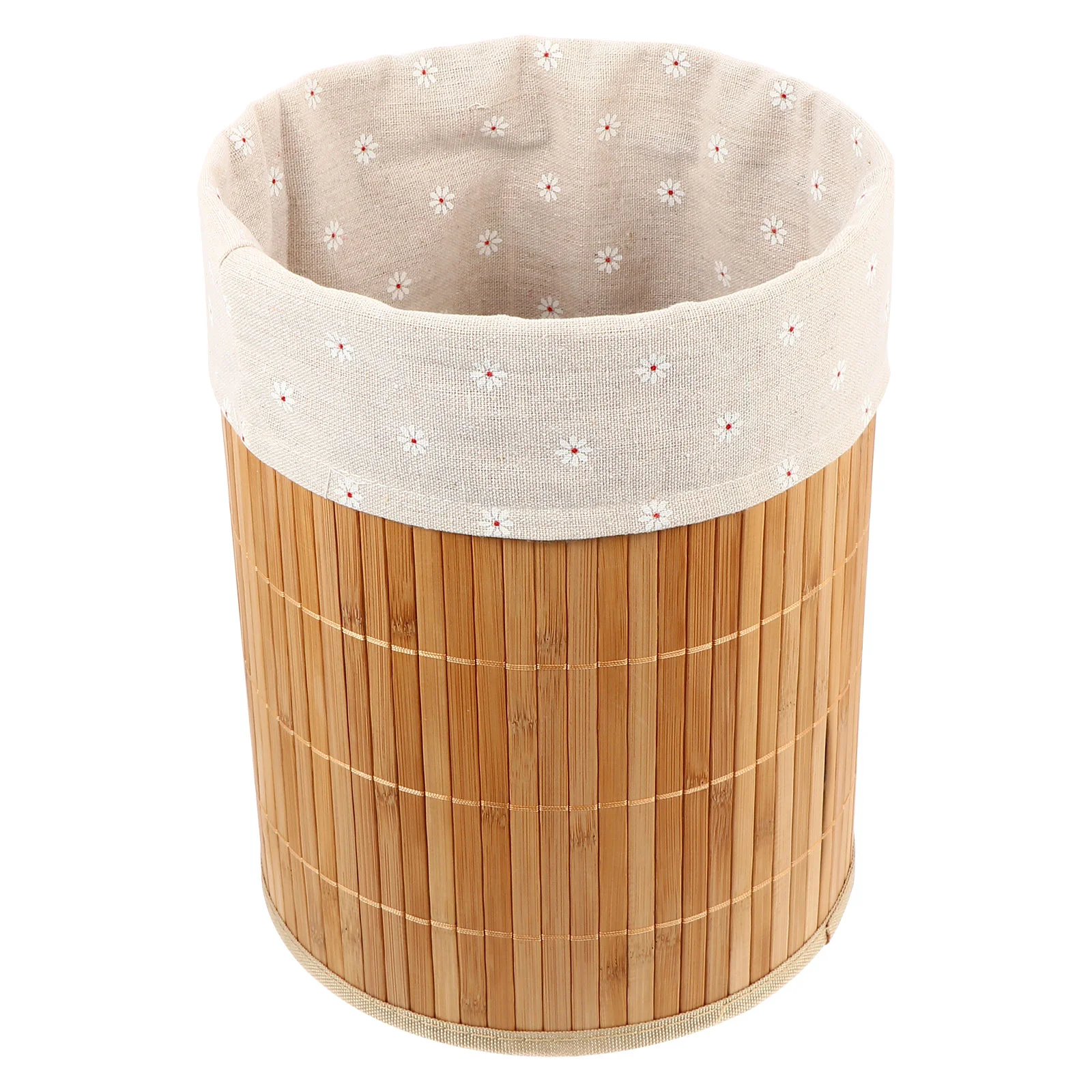 

Laundry Baskets Bamboo Trash Can Foldable Dirty Clothes Storage Organizer Container Woven