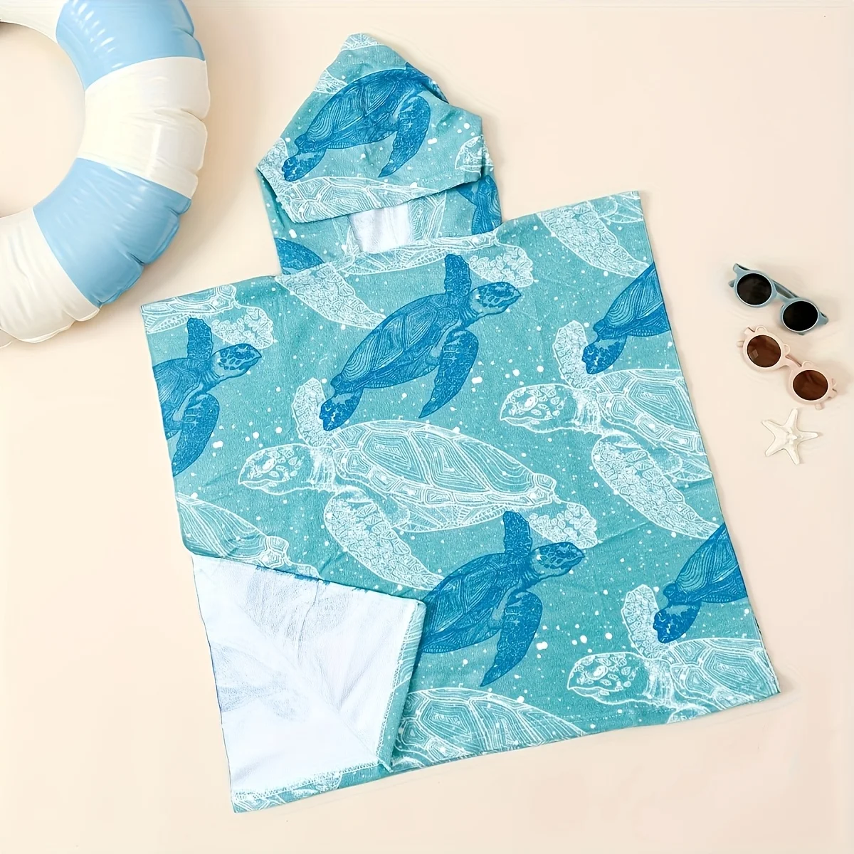 2026 New Model Cartoon Printed Bathrobe Soft Super Absorbent Suit For Beach Pool Seaside Camping For Aged 2 to 9 Boy or Girl
