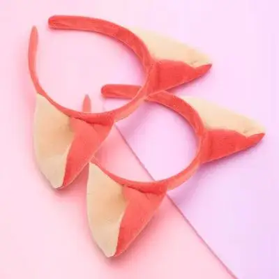 

2pcs Ears Headband Furry Hair Hoop Adult Cosplay Animal Headdress Foxes Ears Headpiece Party Accessories