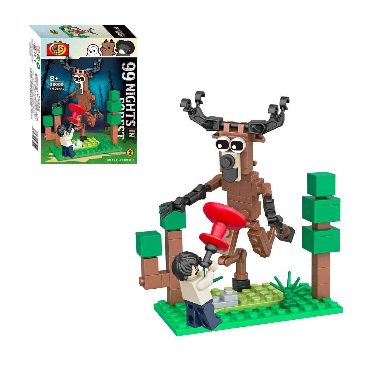 99 Nights In The Forest Deer Building Blocks Set 99 Nights In The Forest Deer Owl blocks Assembly Model Kids Toys Blind Box Gift