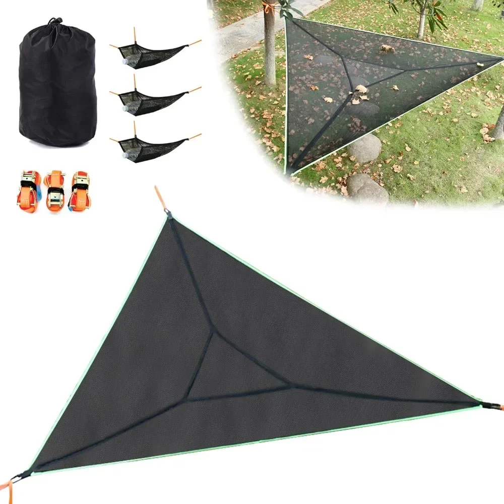 Camping Hammock, 13 Ft Triangle Hammock for Outside with 3 Ratchet Tie Down Straps and Storage Bag, Portable Hammock