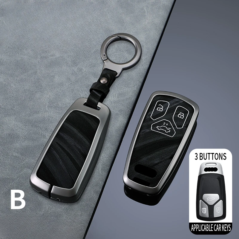 

Car Remote Key Case Cover Shell For Audi A4 B9 A5 A6 8S 8W Q5 Q7 4M S4 S5 S7 TT TTS TFSI RS Protector Fob Keyless