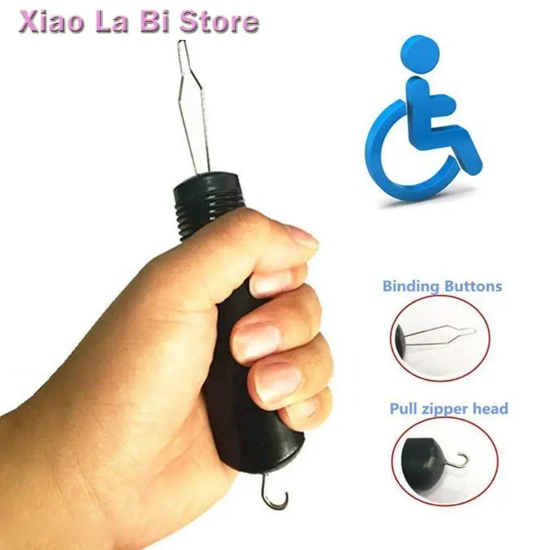 

XXFD Button Hook Dressing Aids with Zipper Pull-Button Aid and Zipper Pull Helper for Button Assist Device Comfortable