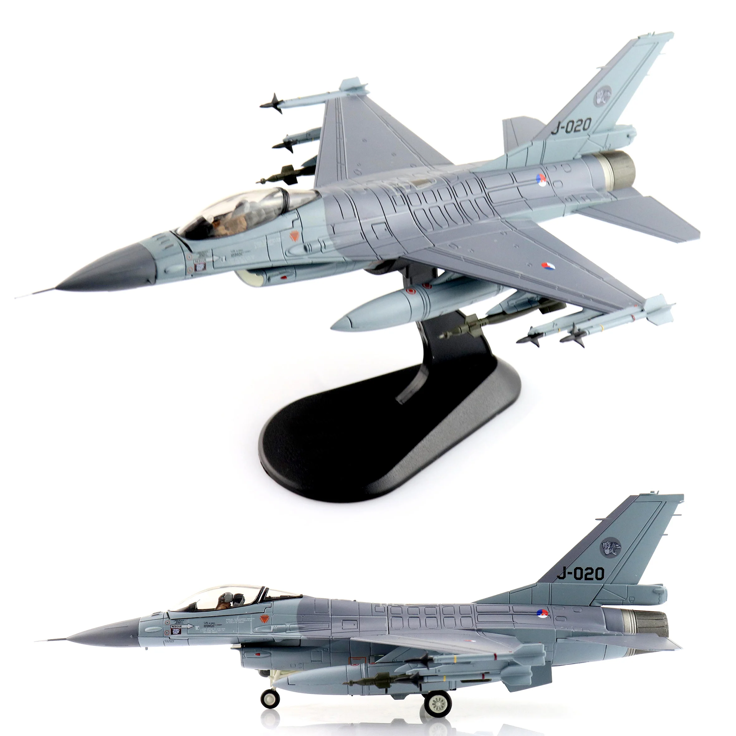 1:72   HA38030  F-16AM Fighting Falcon J-020  313 Squadron RNLAF Afghanistan2008 Alloy finished product collection model