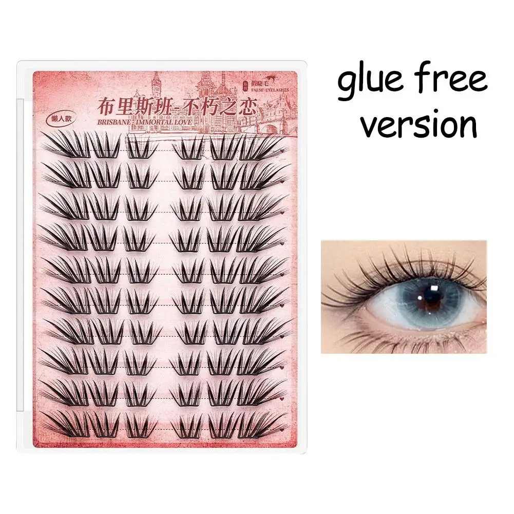 الثعلب العين تأثير الرموش الصناعية رقيق ثلاثية الأبعاد 10-14 مللي متر Wispy مجزأة جلدة لتقوم بها بنفسك تمديد مجنح لاش ماكياج المهنية