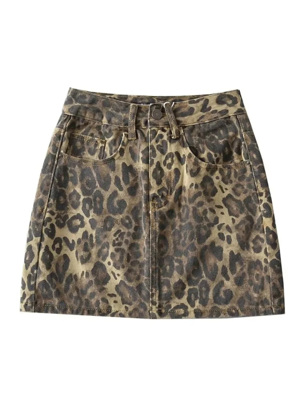

Early Autumn 2023 American Retro Leopard Print Skirt Slimming Versatile High Waist A-Line Skirt Spicy Girl f Skirt