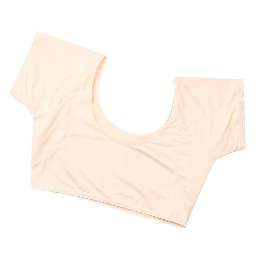 

Women Milk Silk Underarm Proof Shirts Slimming Vest Sweat Absorbent Quick Dry Comfortable Elastic Yoga Work Study Running