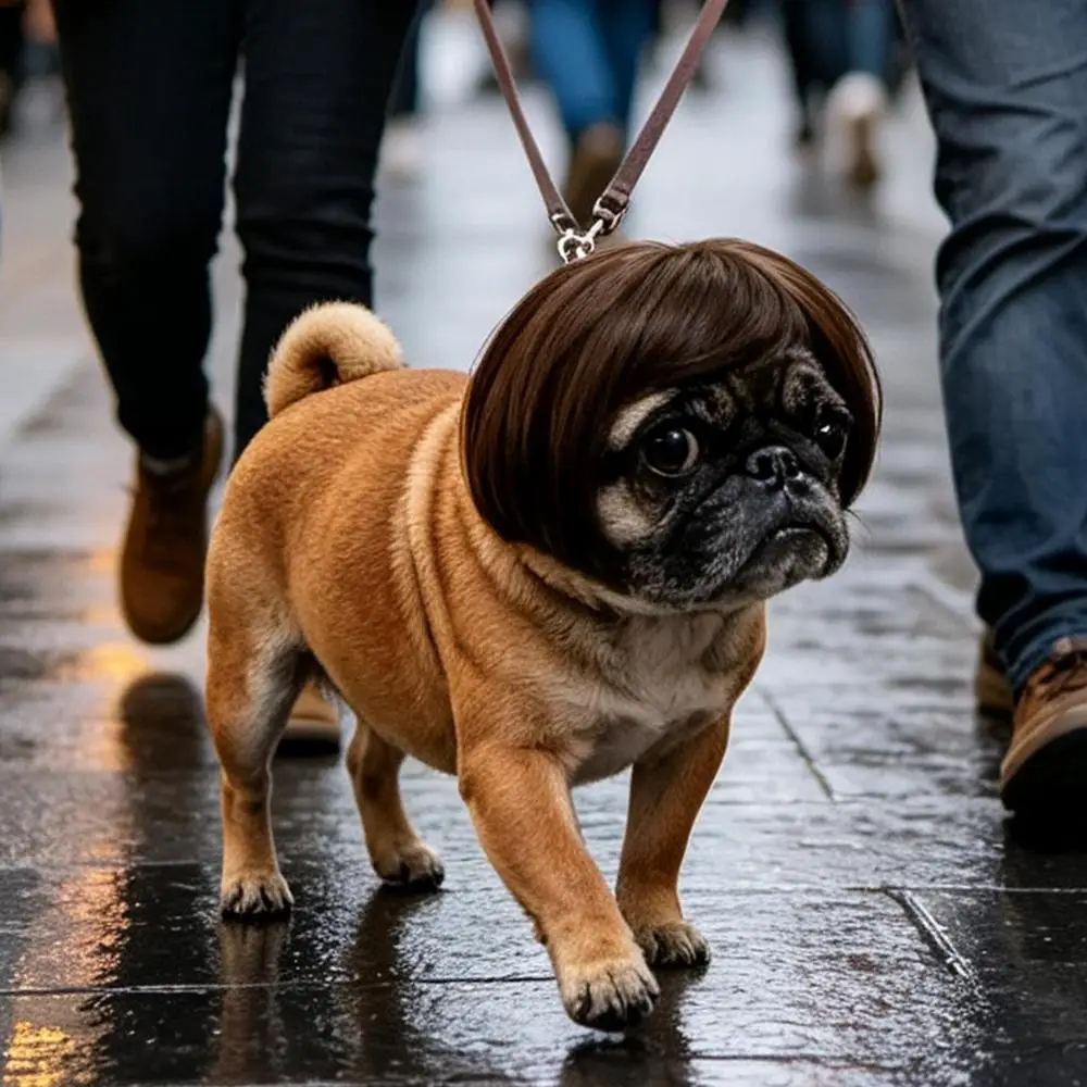 Hundeperücke-Kollektion Lustige Cosplay-Festivals Partys Dekorative Kleidung für Hunde und Katzen Halloween Haustier-Requisiten Zubehör – Detail 8