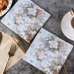 Colorful Printing Napkins Tissue Paper Handkerchief Paper Hotel Square Party Folded Paper Placemats 33*33cm 20pcs/pac 2-Ply