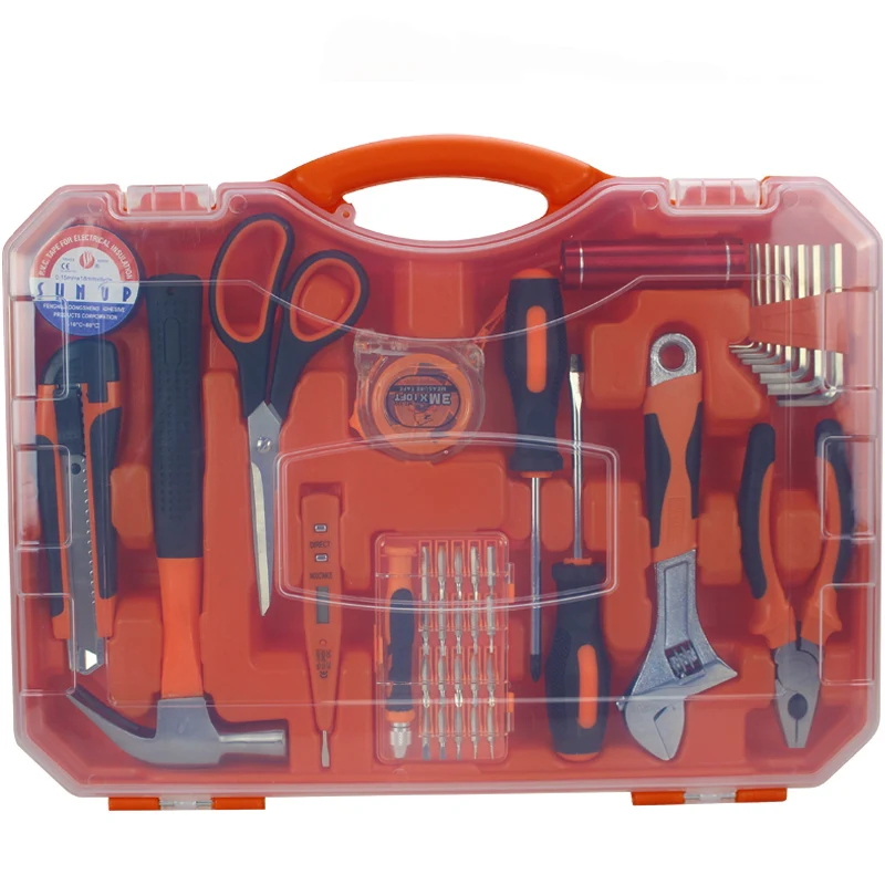 

26PCS Classic Professional Mechanical Kit Set Household Hand Tools with Handle Blades Includes Classic Style Box Packaging