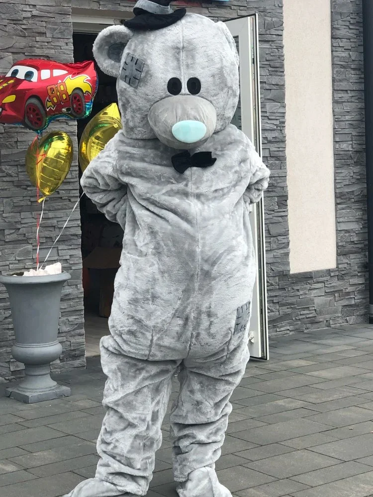 Cute Bear Mascot Costume Wedding Advertising Walking Cartoon Cosplay Prop Activity Party Play Head Clothing