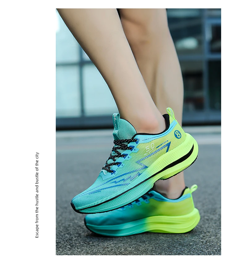 Men Sports Running Shoes Carbon Board Air Cushion Breathable Lightweight Women's Comfortable Athletic Nonskid Sneakers S7e2abbaaea374abc8cd751fc7bf03dadH