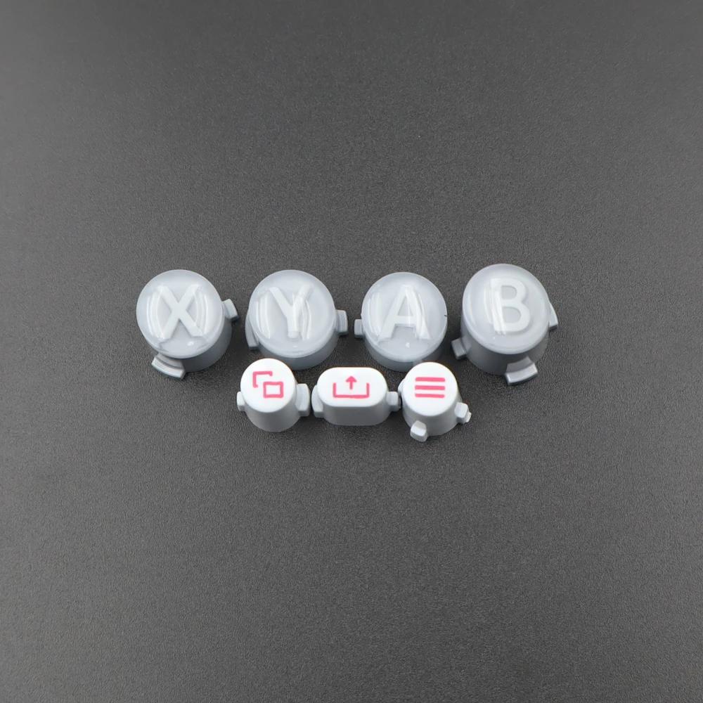 1 Set mehrfarbiger Ersatz-Tastensatz für Xbox Series X/S – 1 Set ABXY-Controller-Zubehör + Share-Menu-Tasten