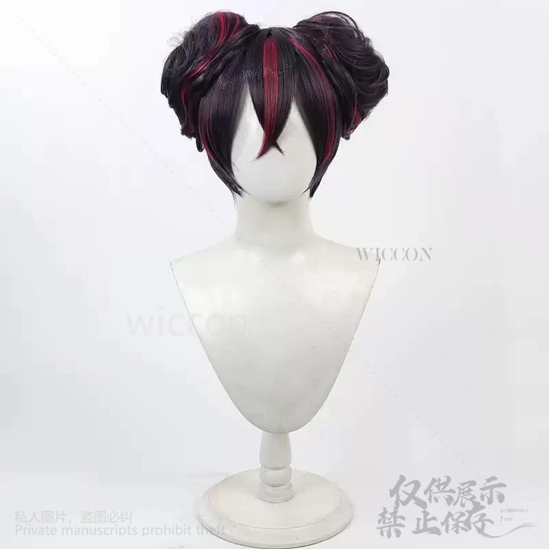 أنيمي لعبة NIKKE: آلهة النصر تأثيري كوينسي زي شعر مستعار مقاومة للحرارة الاصطناعية الشعر الوردي الأسود الباروكات مخصصة
