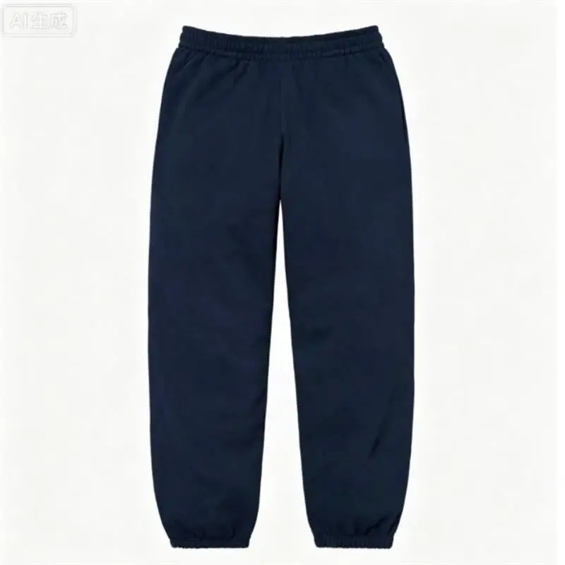 2026 Men's sports pants quick-foot jogging pants, sports casual street style loose large size casual pants drawstring design