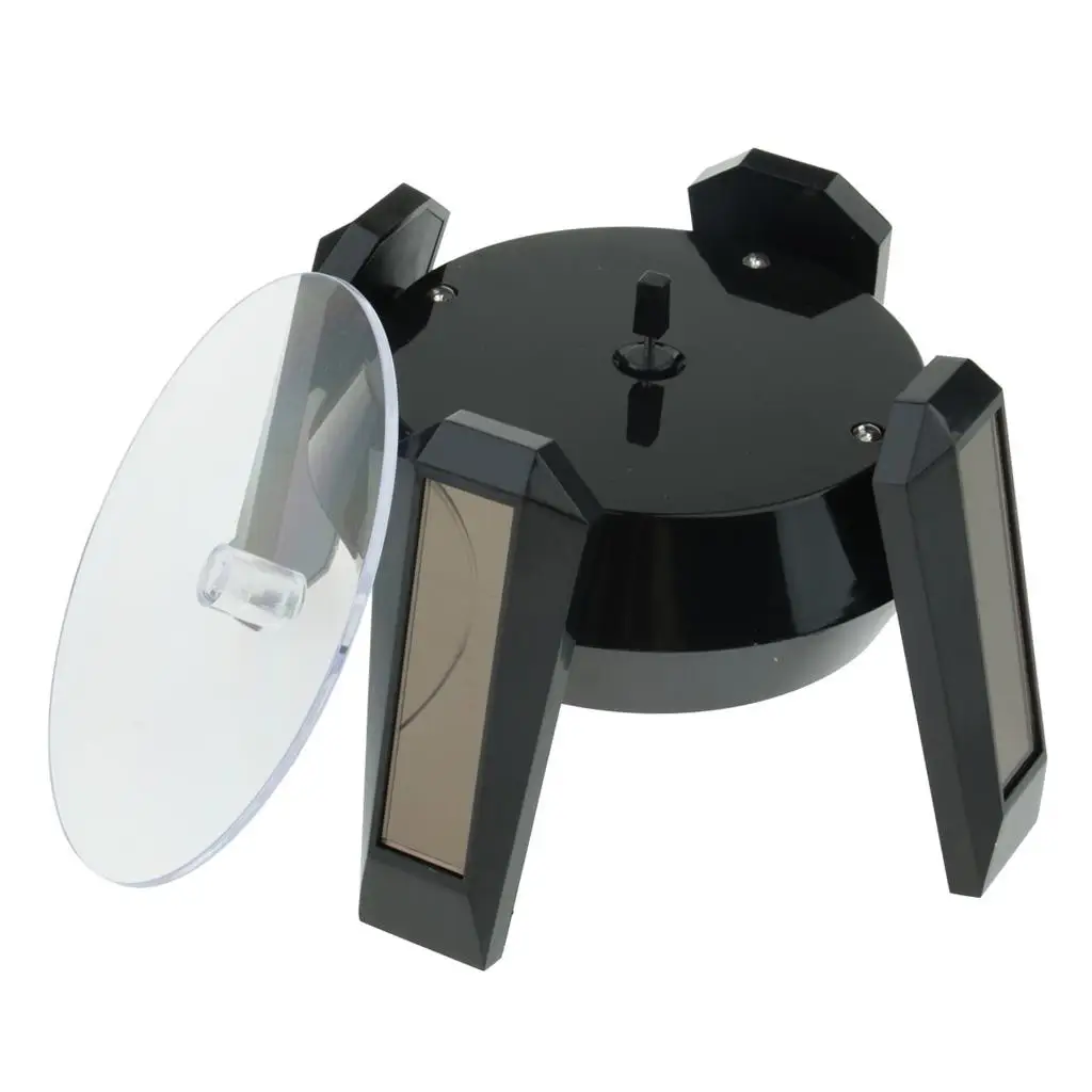

Solar Powered Bracelet Degree Rotating Display for Jewelry and Collectibles