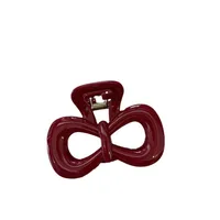French Red Collection! Large Grip Letters Gold Label Back Head Updo Shark Clip Hair Accessories Headwear Hairpin Hair Claw 5